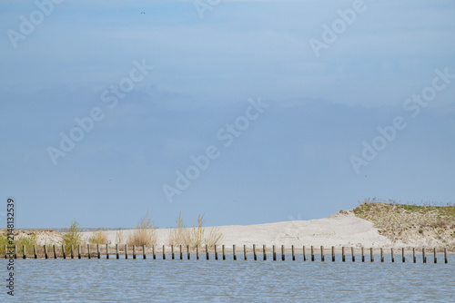 The Marker Wadden nature reserve in Lake Marker in the Netherlands, Flevo province. Artificial archipelago