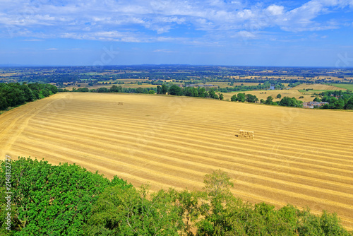 Aerial view of Hawkstone Haybales.