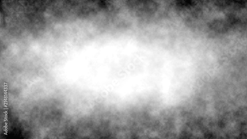 Dark smoke fog vignette frame isolated on transparent background. Black grey mist border with soft hazy gradient texture. Atmospheric overlay with transparent center copy space for design. Smoke PNG