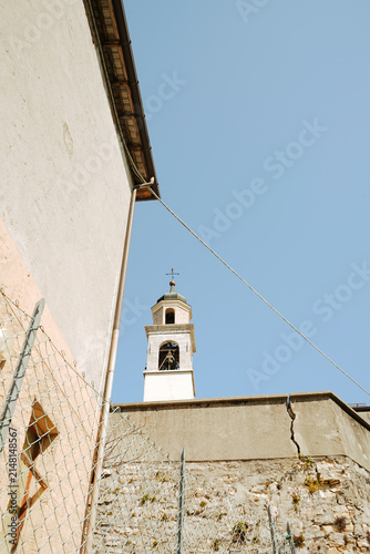 Photography bell tower of the church