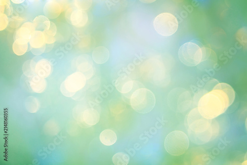Summer vibe, golden bokeh on an abstract blurred background, softcolor nature