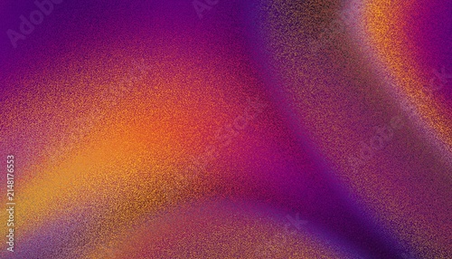 Retro purple and orange gradient blurred colorful with grain noise effect background, for art product design, social media, trendy, vintage, brochure, banner
