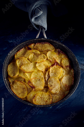 Pan cooked potato galette