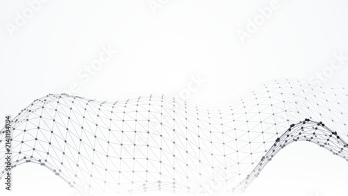 Abstract Digital Data Mesh Technology Background Representing Global Connectivity And Information Network Flow Patterns