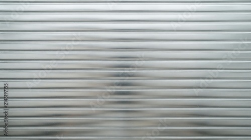 Silver metal rolling door texture background