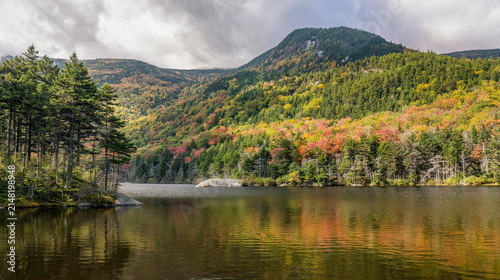 Autumn colors at Beaver Pond at Kinsman Notch on Lost River Road - New Hampshire