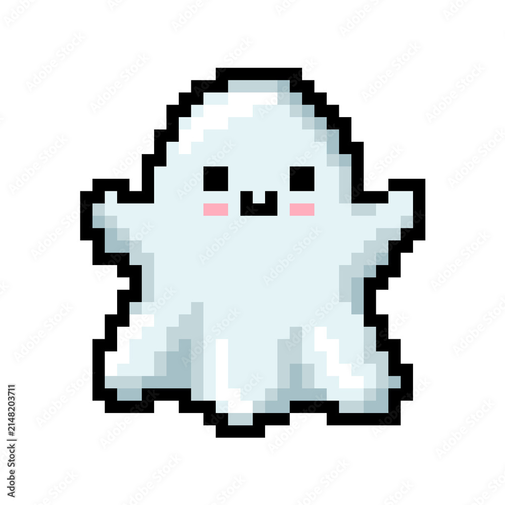 Fototapeta premium pixel halloween