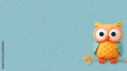 Delightful cartoon owl illustration perfect for engaging social media campaigns and joyful promotional content
