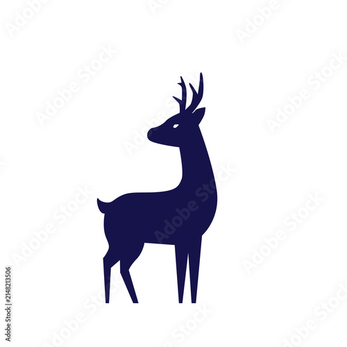 deer isolated on white