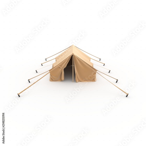3d Render Military Tent Grade Shelter for Harsh Weather and Expeditions Sheltent