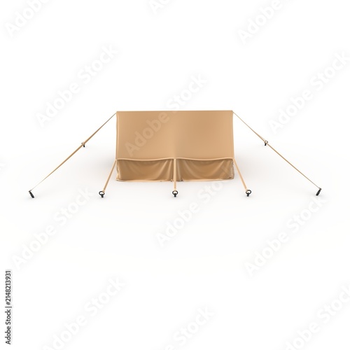 3d Render Military Tent Grade Shelter for Harsh Weather and Expeditions Sheltent