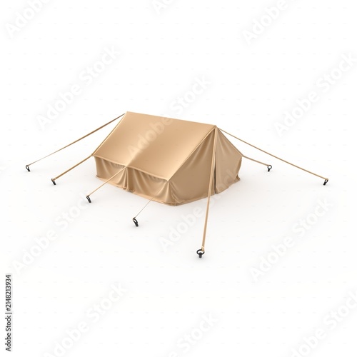 3d Render Military Tent Grade Shelter for Harsh Weather and Expeditions Sheltent