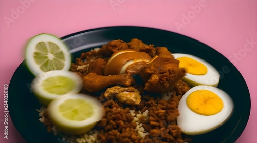 fried chicken with lemon