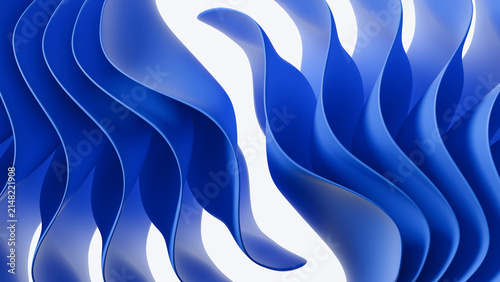 3D abstract organic blue wavy layers background. Perfect for tech presentations, corporate website headers, modern digital marketing banners, UI elements, and clean minimalist branding projects