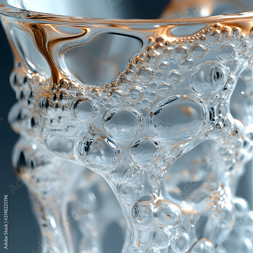 Starfish in a Glass of Clear Water, Marine Life and Ocean Concept