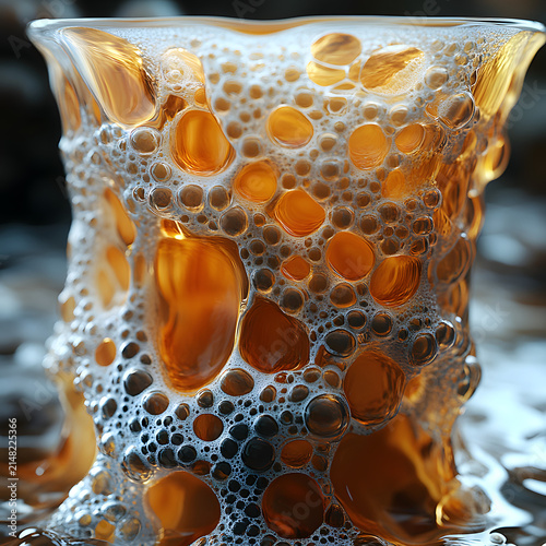 Starfish in a Glass of Clear Water, Marine Life and Ocean Concept