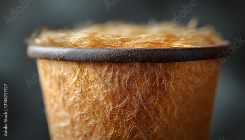 Cup of Hot Coffee on a Table with Cozy Morning Atmosphere