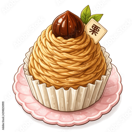 Mont Blanc Chestnut Cake