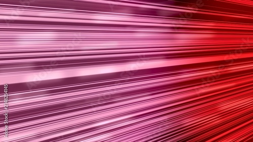 奥行きや角度のあるスピードライン｜ピンクと赤のグラデーション