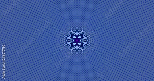 Premium Seamless Tileable Blue Optical Starburst Grid Pattern Background for Security Printing, Surface Design and Digital Wallpaper
