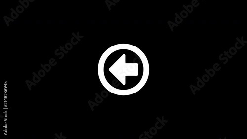White back arrow icon glitching and disappearing