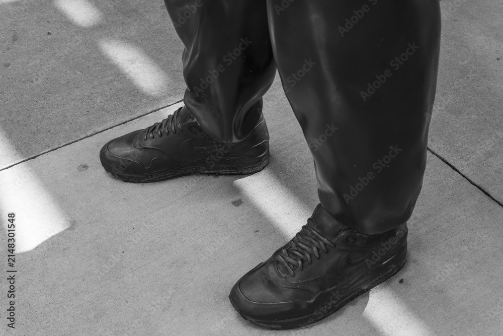 Fototapeta premium black and white view of Thomas J Price's