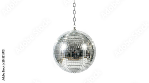 Disco ball on a chain PNG image