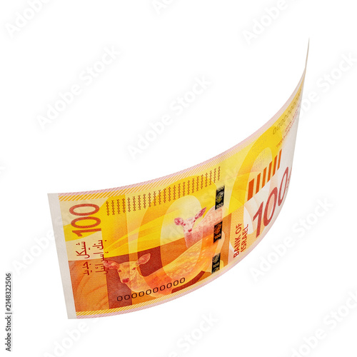 3D Asset - Israeli 100 New Shekel Banknote with Isolated Background