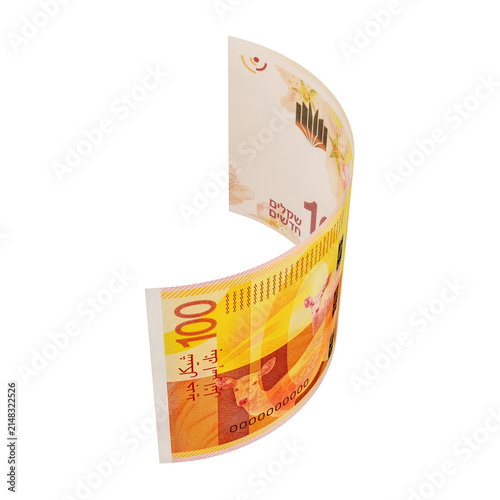 3D Asset - Israeli 100 New Shekel Banknote with Isolated Background