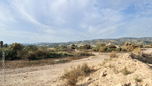 Semi-desert terrain in Morocco.