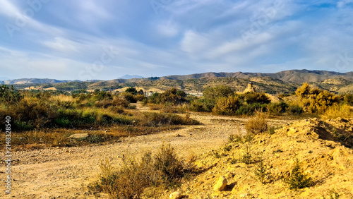 Semi-desert terrain in Morocco.