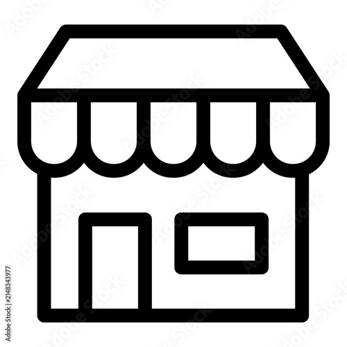 Store icon. Vector line icon