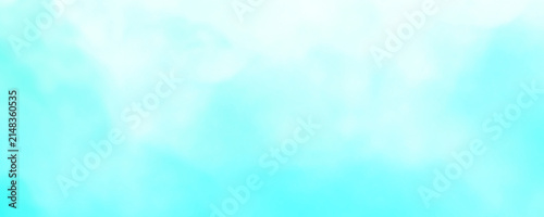 Soft teal smoke fog overlay effect isolated on transparent background for artistic photo composition and digital design work.