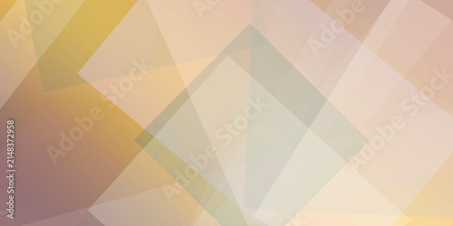 Bild auf Leinwand Golden yellow and peachy beige polygon facets blend into a soft, modern abstract background, perfect for seasonal promos, lifestyle branding, and landing pages