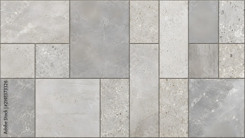 Modern Gray Stone Tile Pattern Texture Background