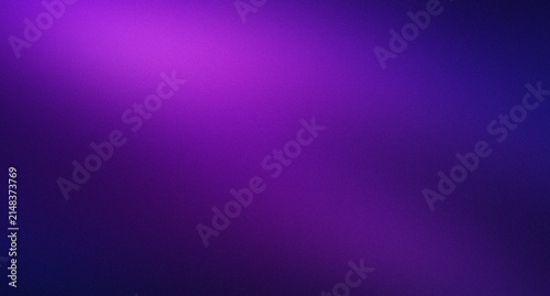 Abstract dark luxury background with glowing vibrant purple violet top-left light beam deep indigo blue shadow gradient and vintage grainy noise texture