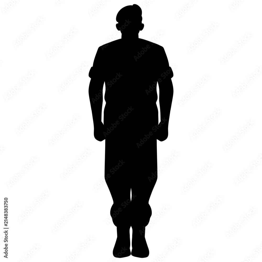 Obraz premium Silhouette Of A Soldier 