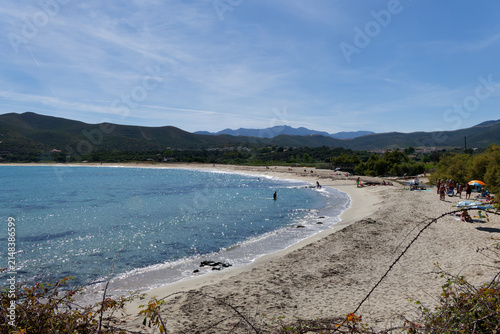 Plage de Lozari en Haute-Corse - France.