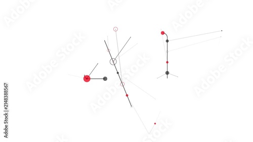 AI Network Animation with Connected Nodes and Data Lines.
Growing artificial intelligence network where interconnected nodes and connecting lines gradually form the letters 