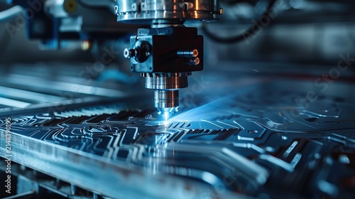 Laser cutting of CNC machine 