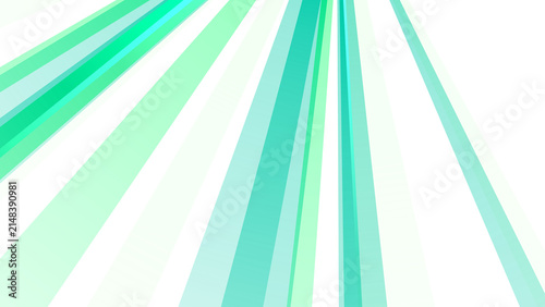 Quadro su tela Fresh lime green and cool mint diagonal stripes creating a soothing and rhythmic