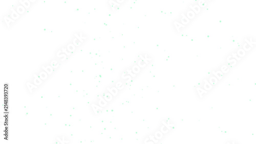 Vibrant green glowing particles drifting through a dark void for professional digital art and motion graphics