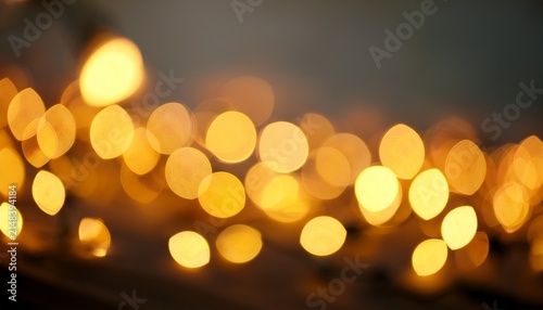 Bokeh Of Lights Yellow For Background