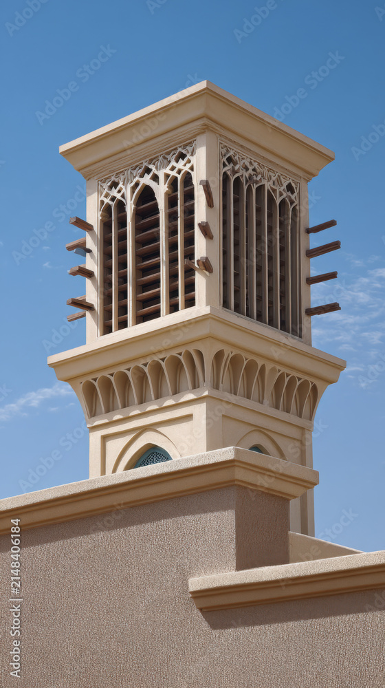 Fototapeta premium passive cooling wind catcher tower design