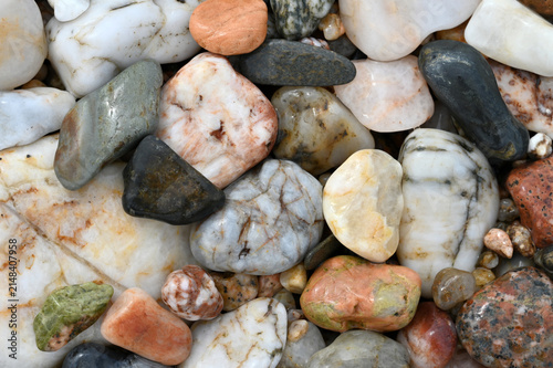 Colorful sea stones	