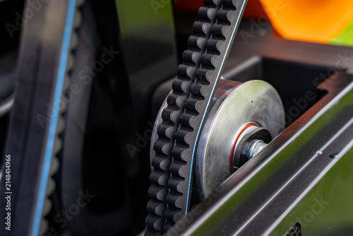 Принти на полотні Industrial mechanical power transmission drive mechanism featuring double cogged