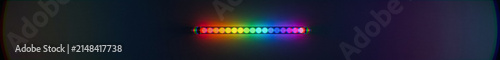 Abstract glowing light spectrum with bokeh effect