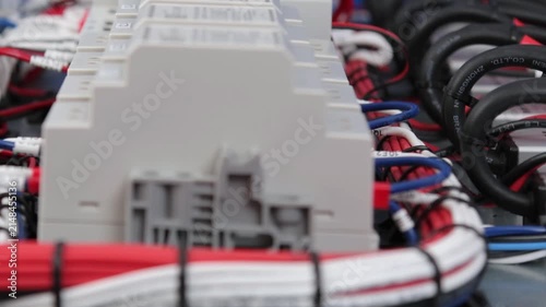 Electrical panel for organizing power supply according to the Smart Home system on KNX automation. 