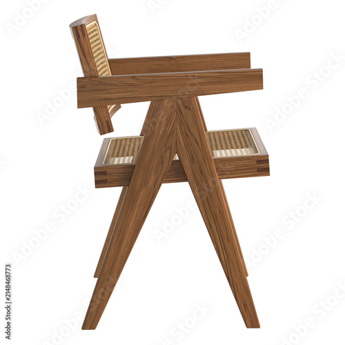 Modern retro vintage chair isolated