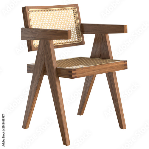 Modern retro vintage chair isolated
